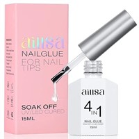 AILLSA Gel Nail Glue for Acrylic Nails, 4 in 1 Sup