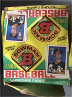 1989 BOWMAN MLB BASEBALL TRADING CARDS BOX (W/ITH