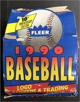 1990 FLEER MLB BASEBALL TRADING CARDS BOX (FULL BO