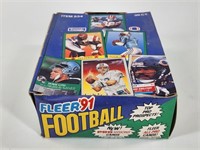 1991 FLEER FOOTBALL WAX BOX