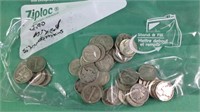 Lot of 50 silver dimes