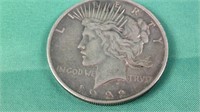 1922 silver peace dollar