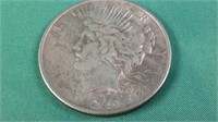 1925 silver Peace dollar