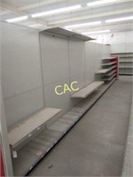 7 Sections of Metal Store Shelving (Two Sides)