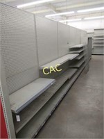 7 Sections of Metal Store Shelving (Two Sides)