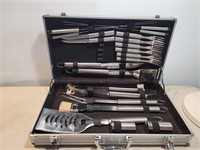 Professional Stainless Steel BBQ Set in Carry Case