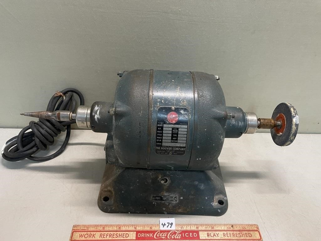 VINTAGE HOOVER DUEL END MOTOR