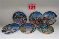 Walt Disney 25th Anniversary Set Of 6 Plates