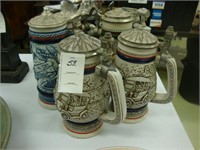 Collection of Avon beer steins.