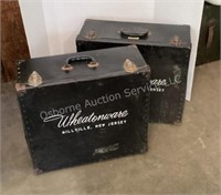 2 Vintage Wheatonware Hard Cases