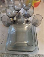 Dark Cup and Plate Set(15pcs.)