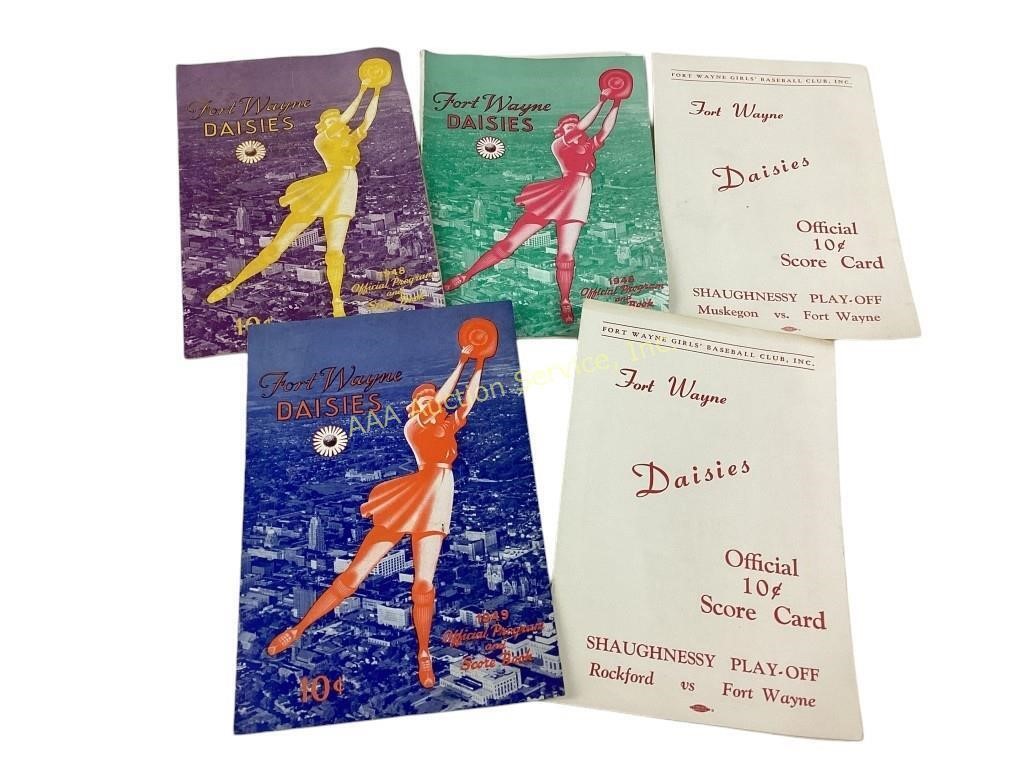 Fort Wayne Daisies 1948/49 program & score books