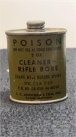 Full Vintage Rifle Bore Cleaner Tin 2.5”