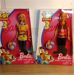 2 Barbie Toy Story Dolls
