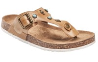 Natural Reflections Jeweled Thong Sandals