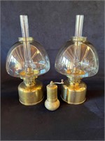 Jakobsson Brass Lamps and Brass Grinder