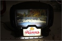 Hamm's lighted rotating bar sign