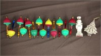 Bubble light bulbs, Lenox ornaments lot