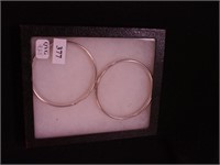 Two sterling bangles both marked 925