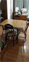 Vintage double drop leaf dinette table w/ 4