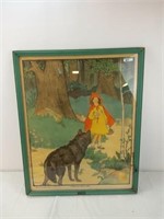 1919 LITTLE RED RIDING HOOD PAINTING