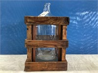 Vintage Polar Water Bottle in Wood Crate