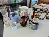 Selection of Vases, Pitchers, Mugs, etc.