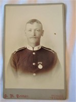 Antique Cabinet Card Military