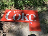 Plastic Coke Sign