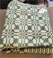 Woven coverlet by Clinch valley mills, 8 x 10