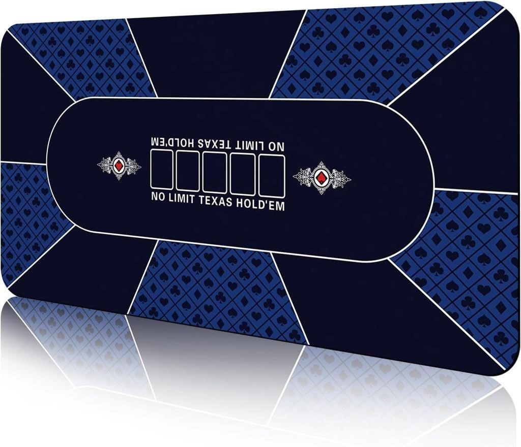 CONTINUE Poker Table Mat 8 10 Players Texas Hold