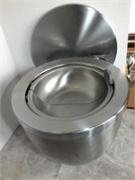 COMMERCIAL STEEL WALL-MOUNT ASHTRAY