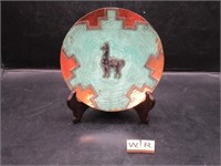 PERUVIAN LLAMA COPPER PLATE