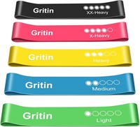 Gritin 5pc Resistance Loop Bands