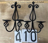 Pair of Iron candle holders
