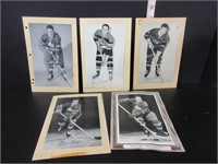 LOT OF 5 OLD BEEHIVE HOCKEY PHOTO CARDS