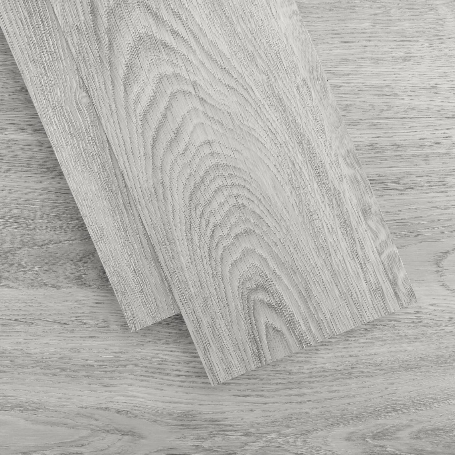 Peel and Stick Floor Tile, Self-Adhesive OAK Gray