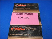 150 rounds PMC bronze 90 grain .380 auto