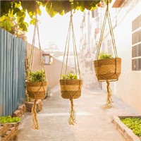 18PCS Hanging Planter Set Decorative Flower Basket