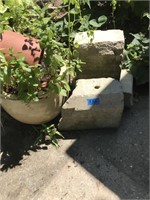 Lot of Misc Marble, Granite, & Mill Style Stone