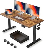 FEZIBO 55 x 24 Inch Standing Desk with Drawer
