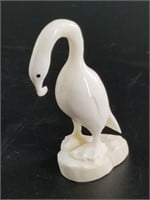 Russ Silook ivory cormorant with baleen eyes 3.5"