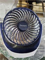 OCOOPA USB Rechargeable Desk Fan 5'', Battery