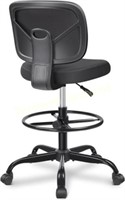 Primy Armless Office Chair  Adjustable  Black