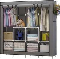 UDEAR Portable Closet  6 Shelves  Grey