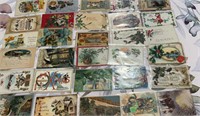 Antique Christmas cards used