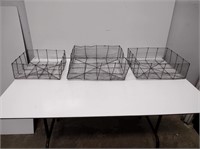 Wire Metal Decorative Storage Containers