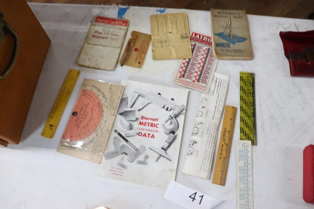 Various Vintage Machinist Paper Goods