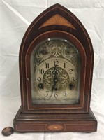 German Wood Cased Mantle Clock.