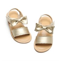 Gold Sandals Size 7 for Toddler Girl  Open Toe Sum